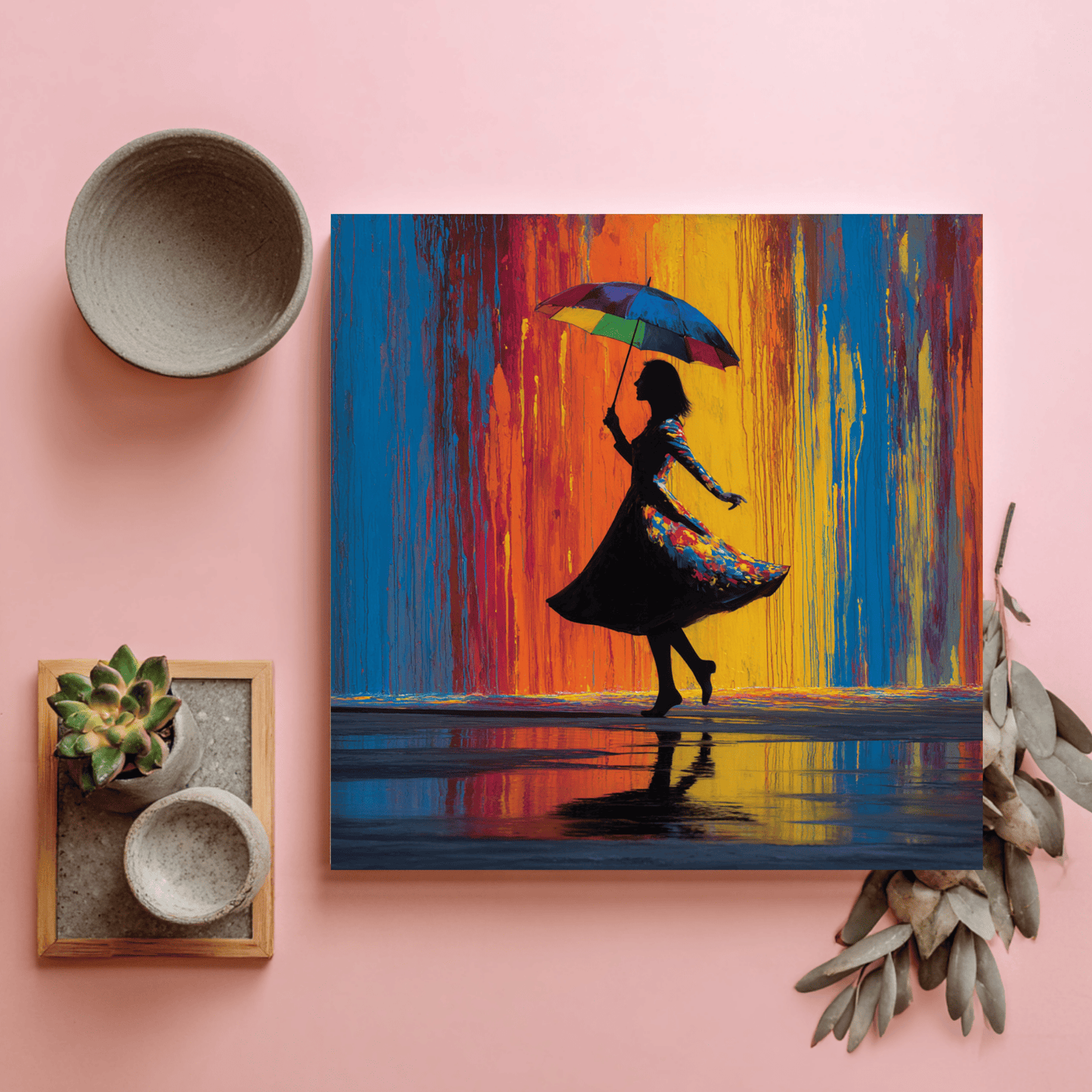 Female Silhouette Aesthetic Art, Modern Abstract Woman Wall Art, Minimalist Neutral Canvas Print, Contemporary Feminine Home Decor, Elegant Line Artwork