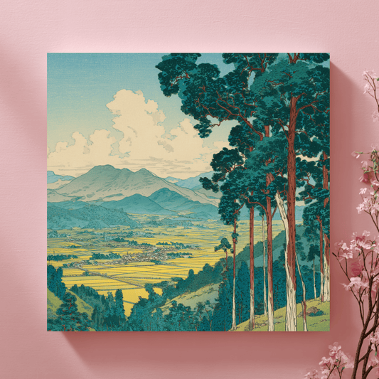 Japanese Woodblock Traditional Art, Vintage Ukiyo-e Style Wall Art, Oriental Canvas Print, Classic Japanese Home Decor, Elegant Cultural Artwork